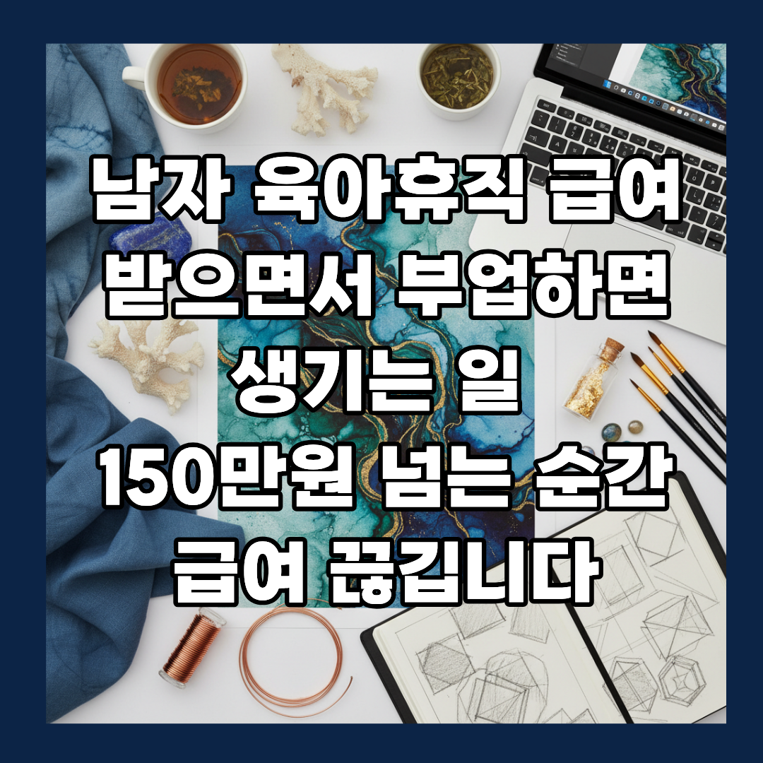 남자 육아휴직 급여 받으면서 부업하면 생기는 일 — 150만원 넘는 순간 급여 끊깁니다