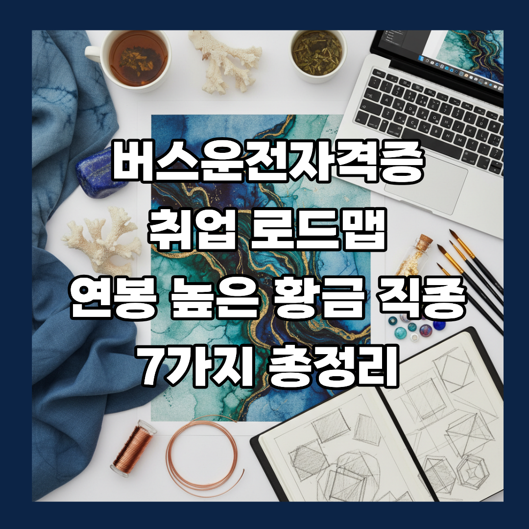 버스운전자격증 취업 로드맵: 연봉 높은 황금 직종 7가지 총정리